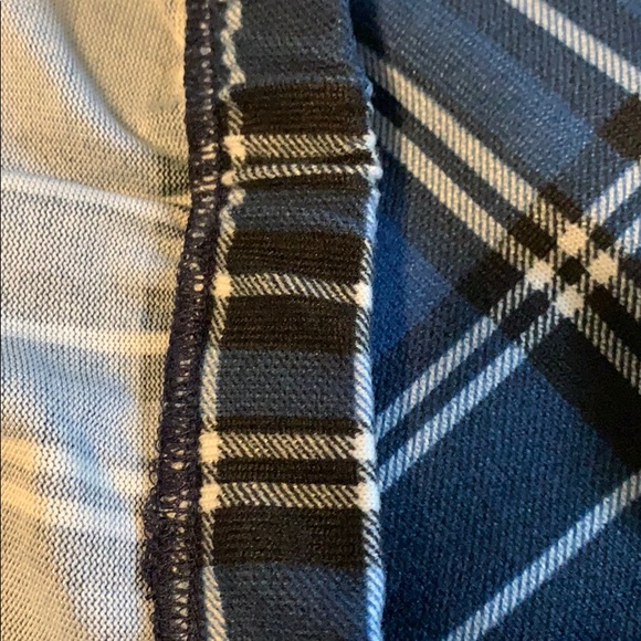 ❌DONATED❌Navy Blue Preppy Tartan Plaid Pattern Mini Skirt - Picture 7 of 10